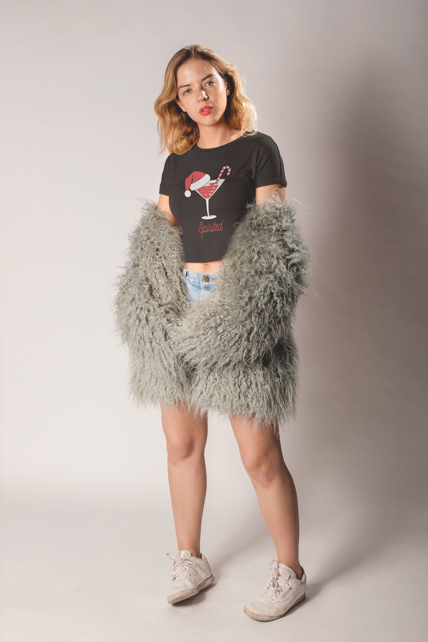 "Spirited" Festive Crop Top