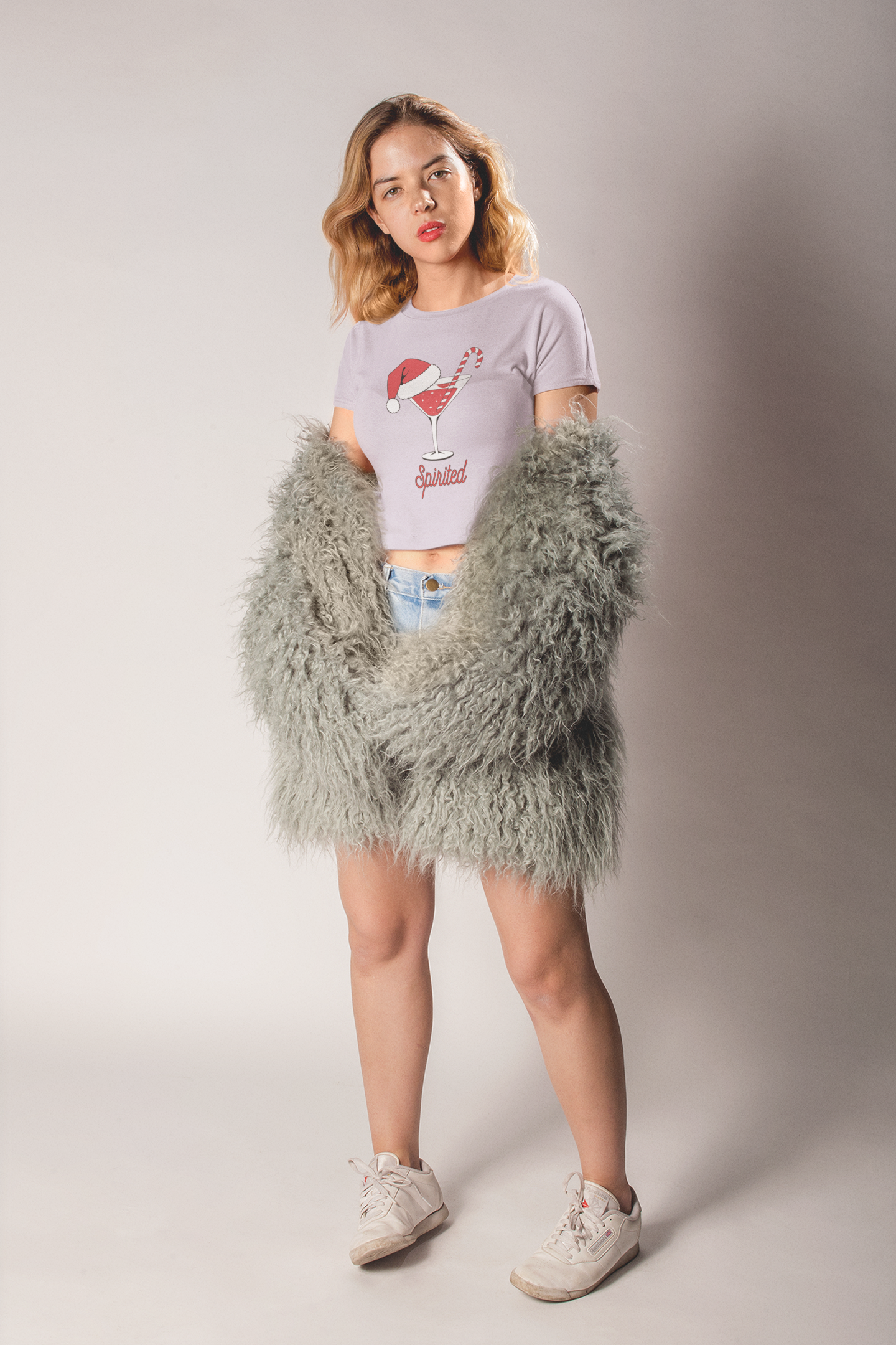 "Spirited" Festive Crop Top