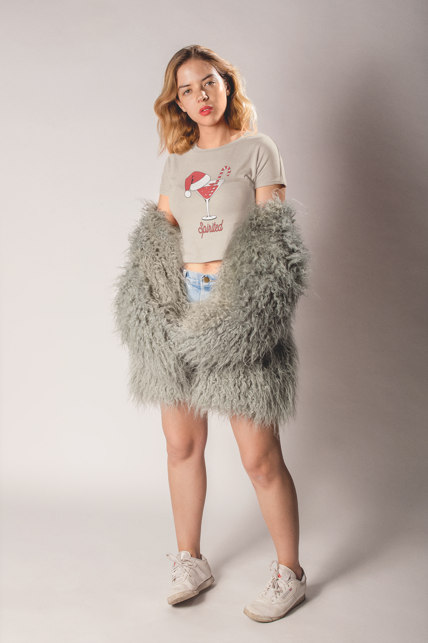 "Spirited" Festive Crop Top