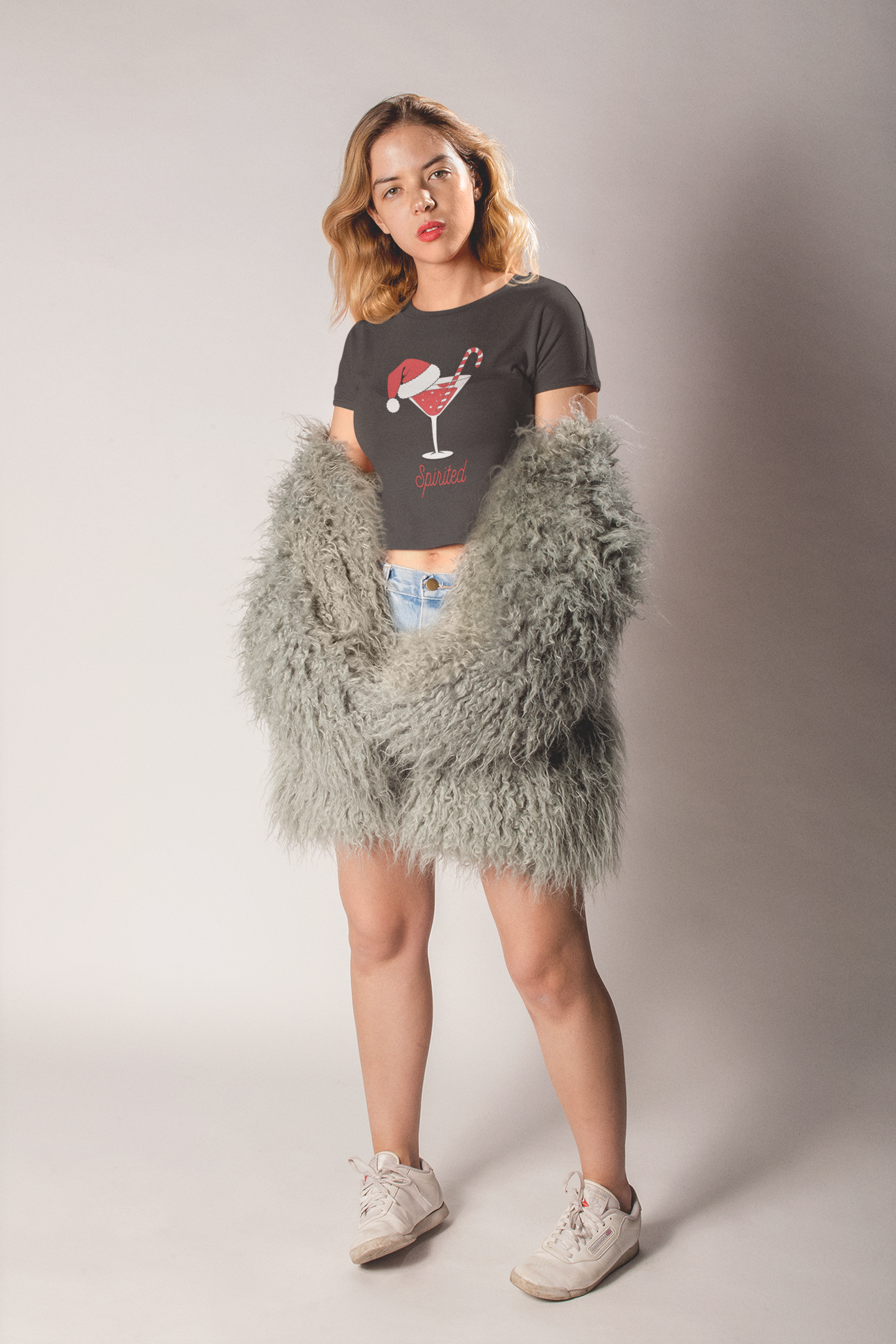 "Spirited" Festive Crop Top