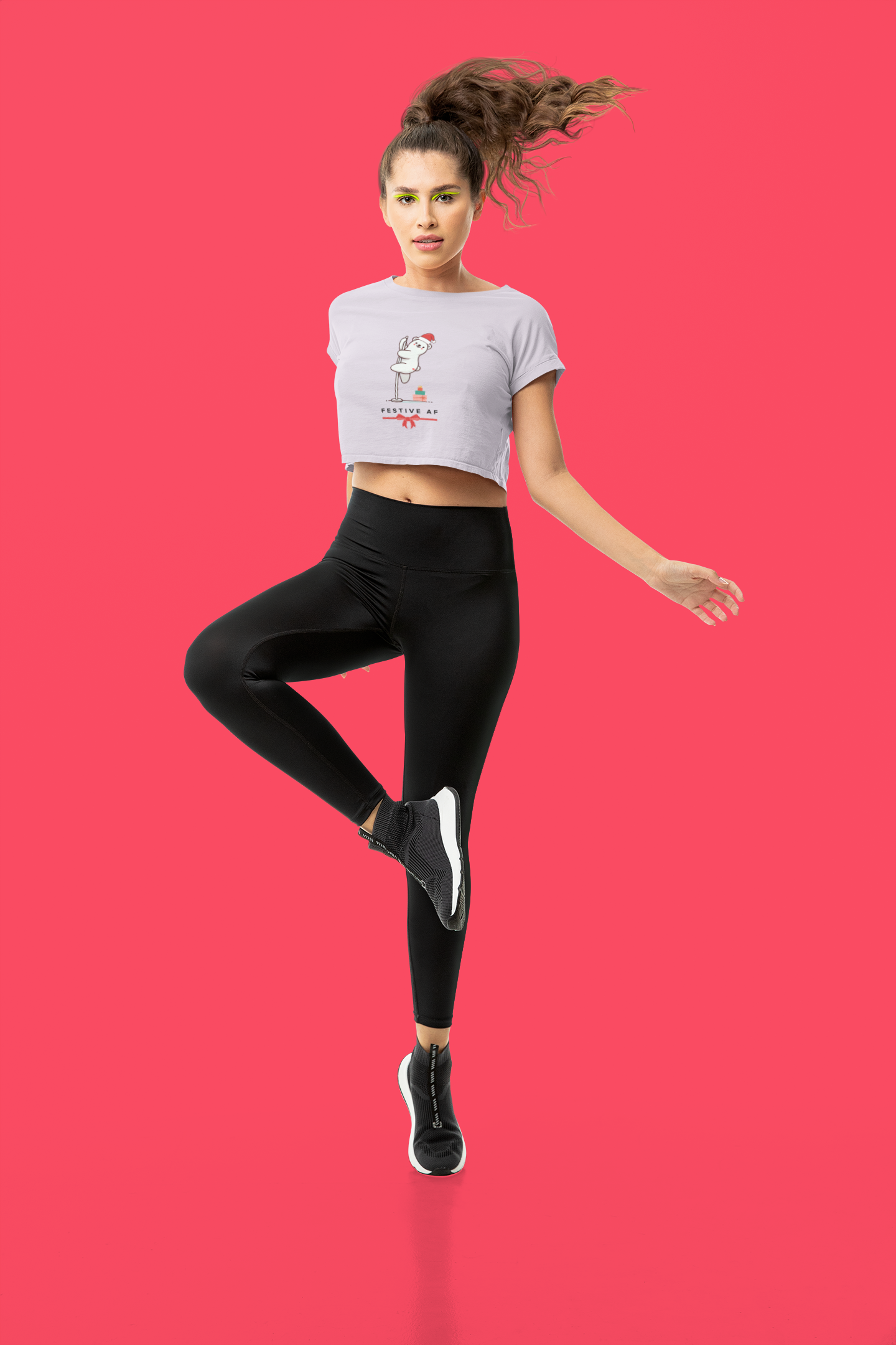 "Festive AF" Festive Crop Top