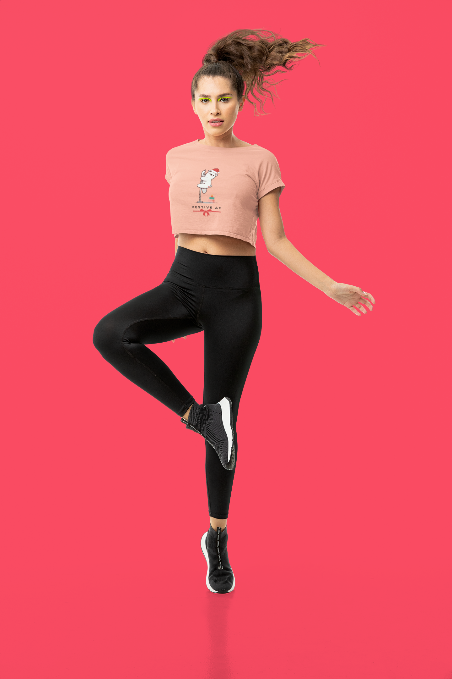 "Festive AF" Festive Crop Top