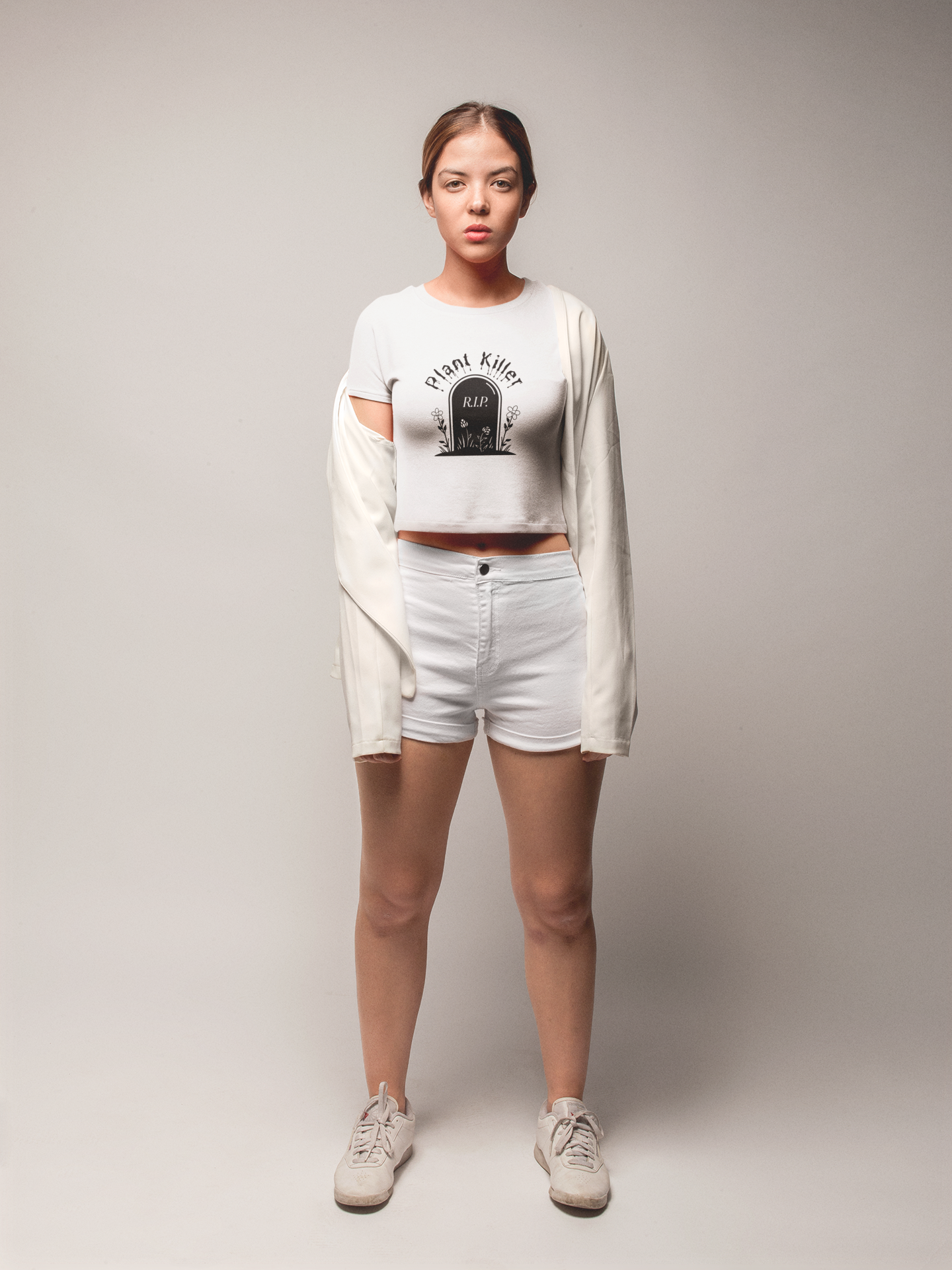 "Plant Killer" Flowy Crop Top