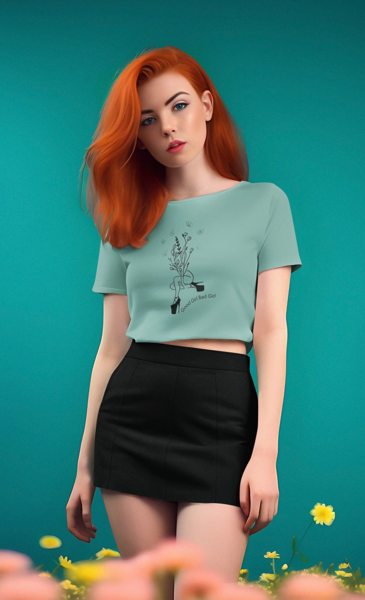Good Girl Bad Girl Premium Crop Top