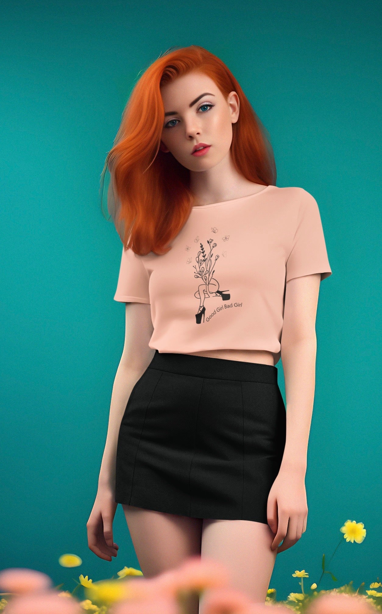 Good Girl Bad Girl Premium Crop Top
