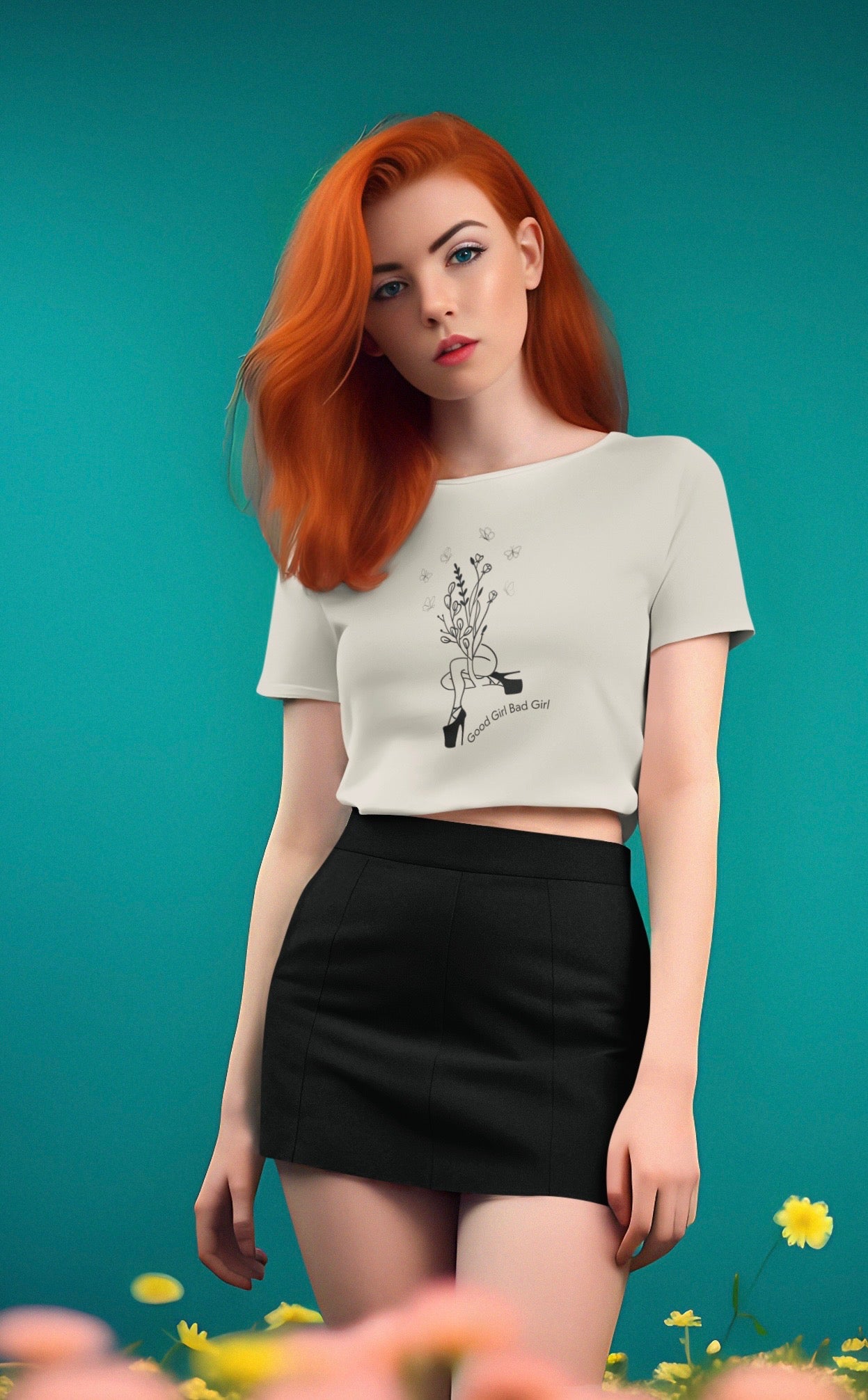 Good Girl Bad Girl Premium Crop Top