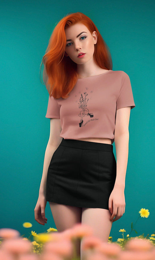 Good Girl Bad Girl Premium Crop Top