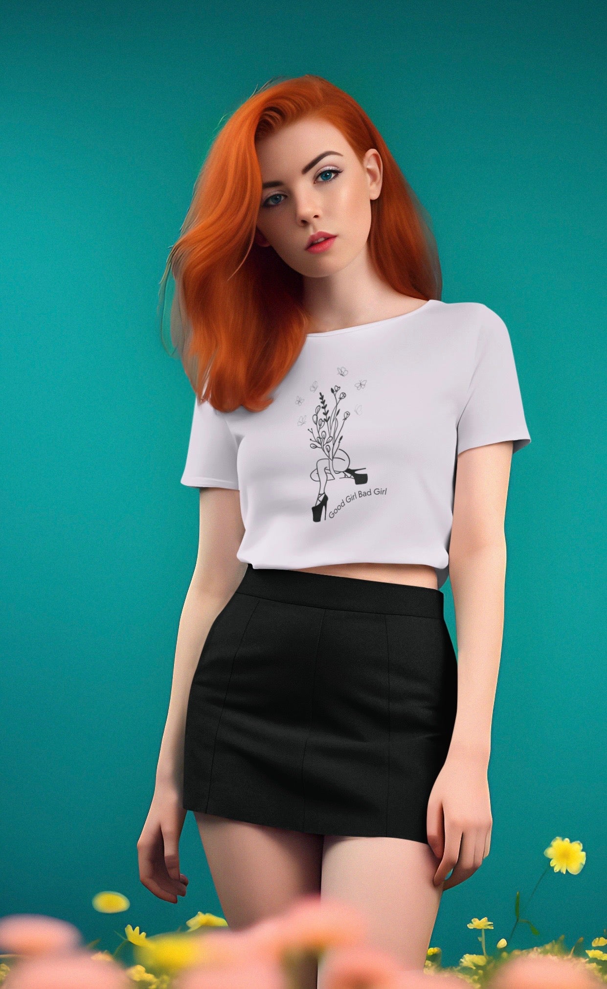 Good Girl Bad Girl Premium Crop Top