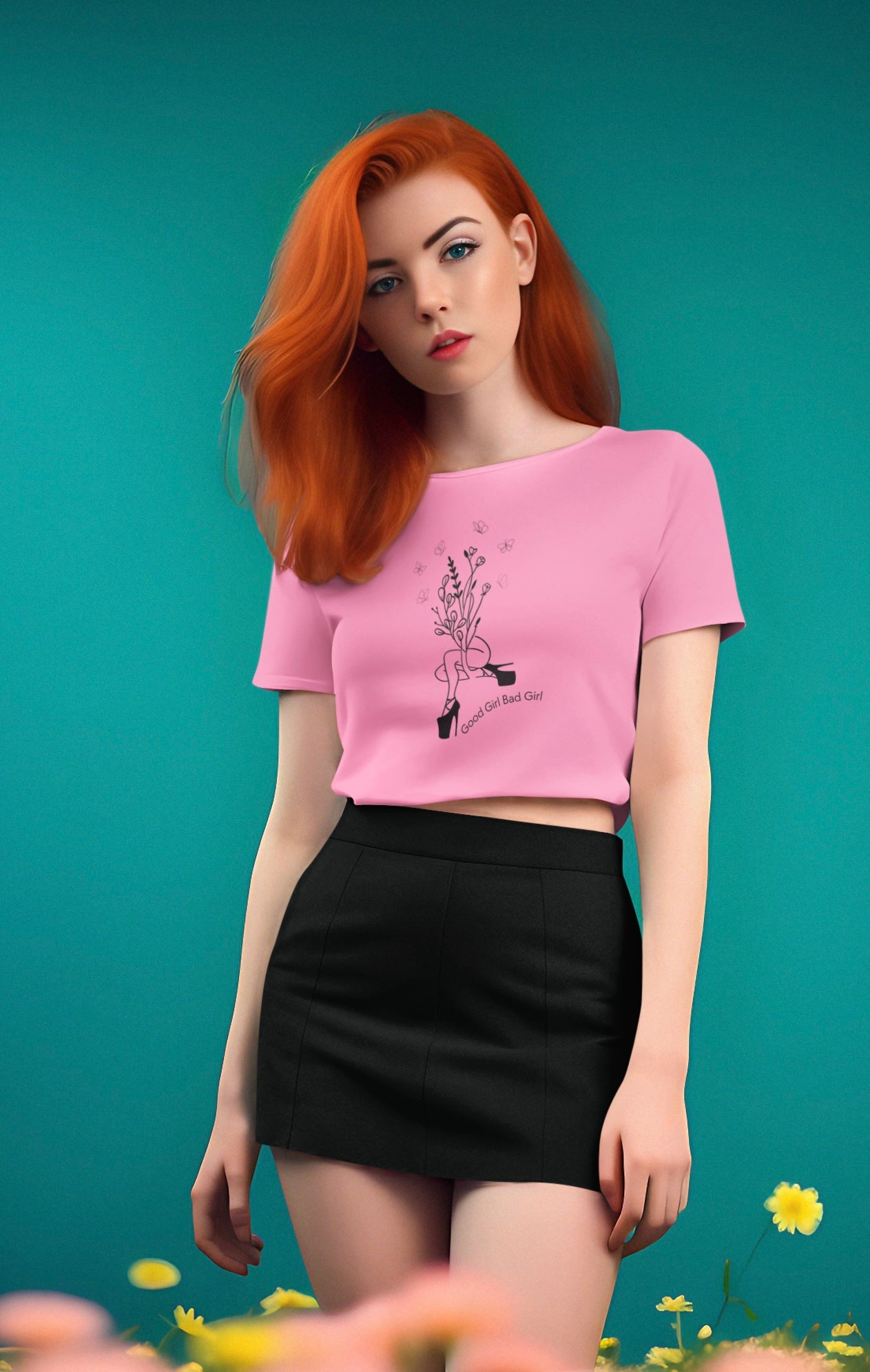 Good Girl Bad Girl Premium Crop Top
