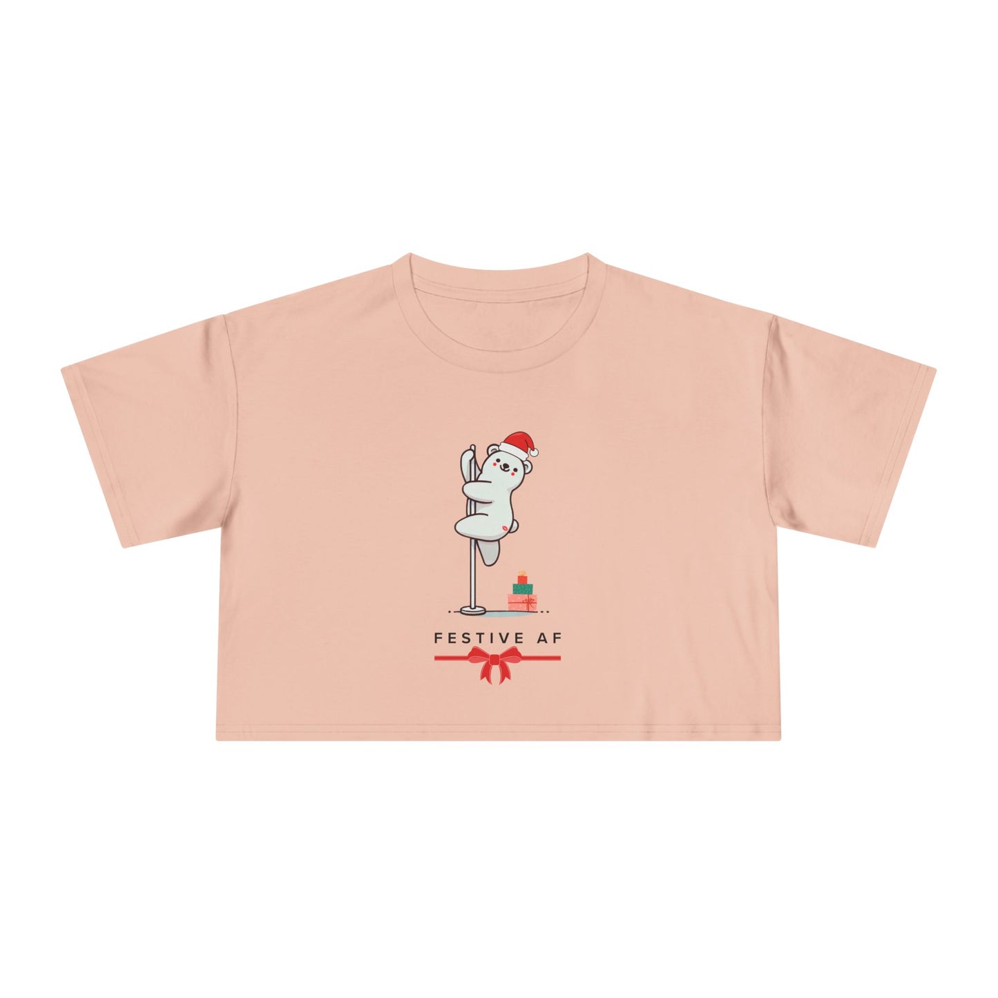 "Festive AF" Festive Crop Top
