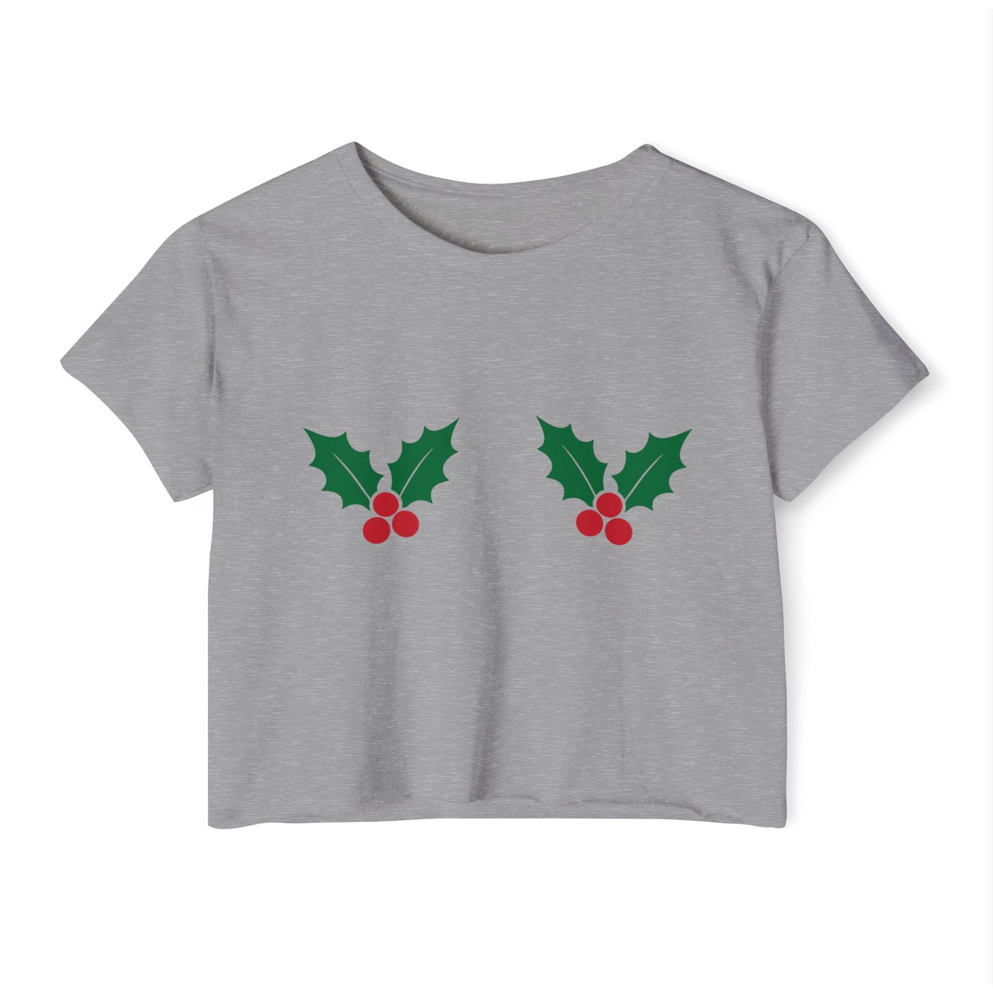 Holly Berry Pasties Festive Crop Top