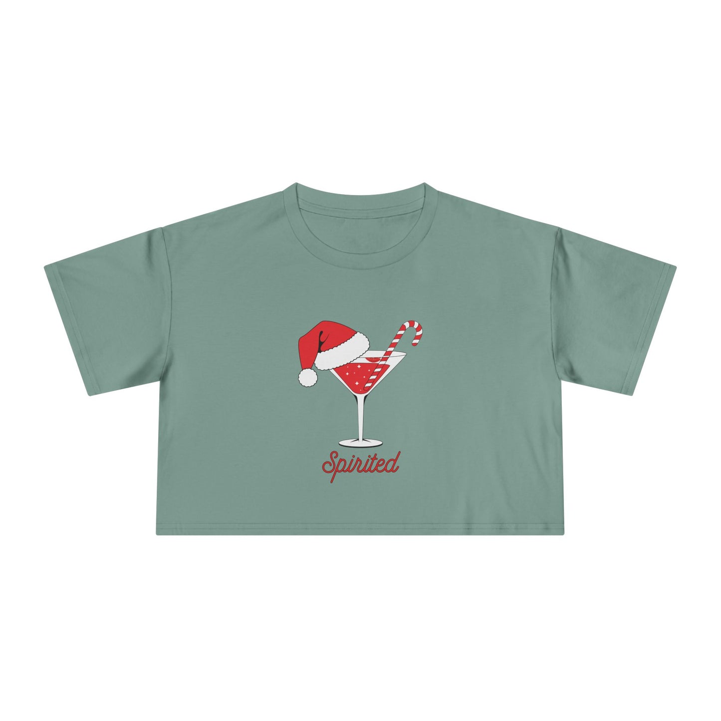 "Spirited" Festive Crop Top