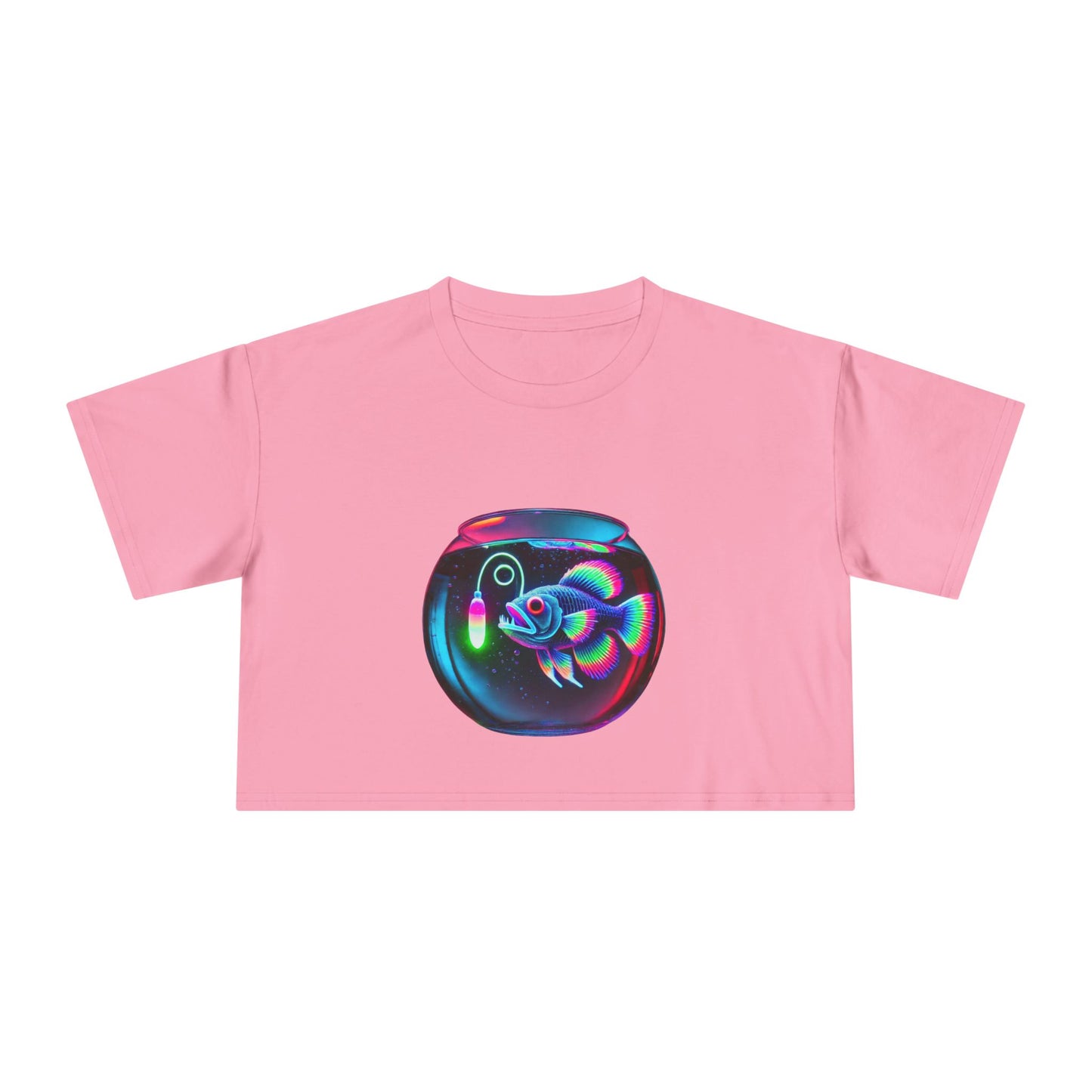 Angler Fish in a Bowl Premium Crop Top