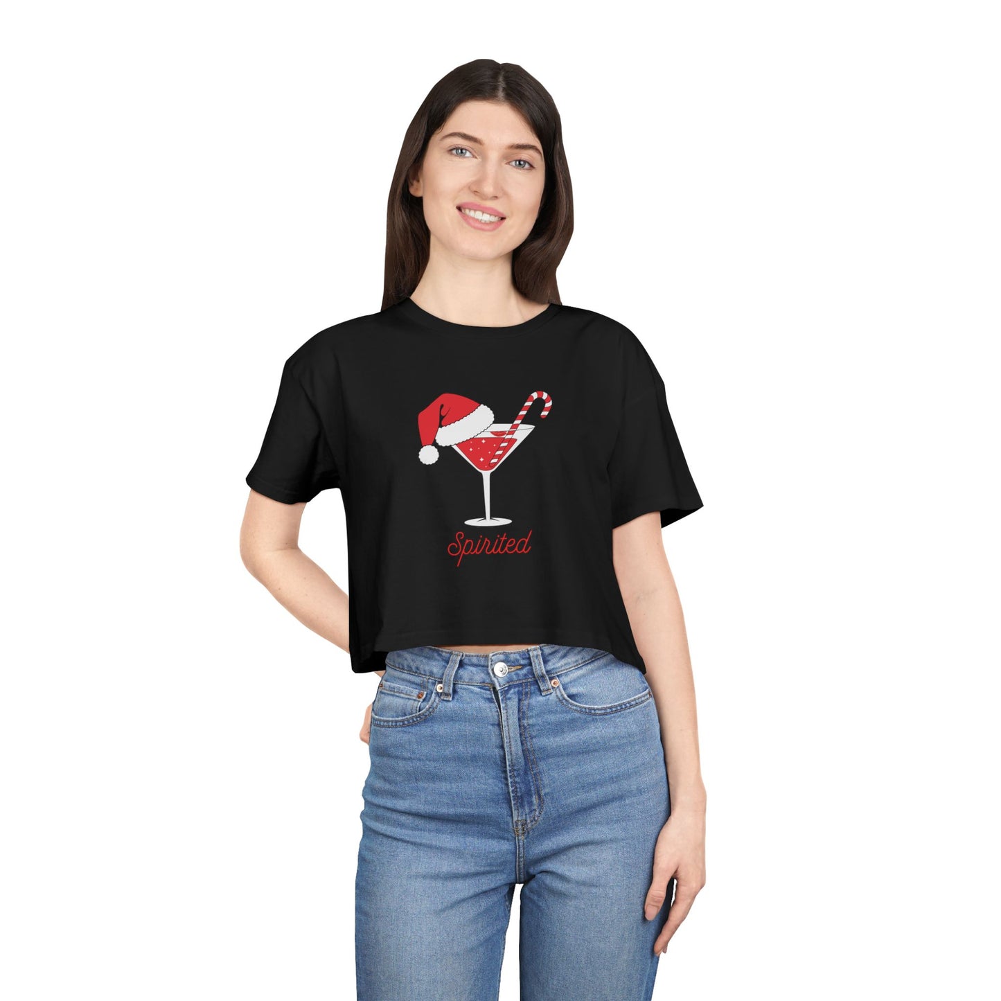 "Spirited" Festive Crop Top