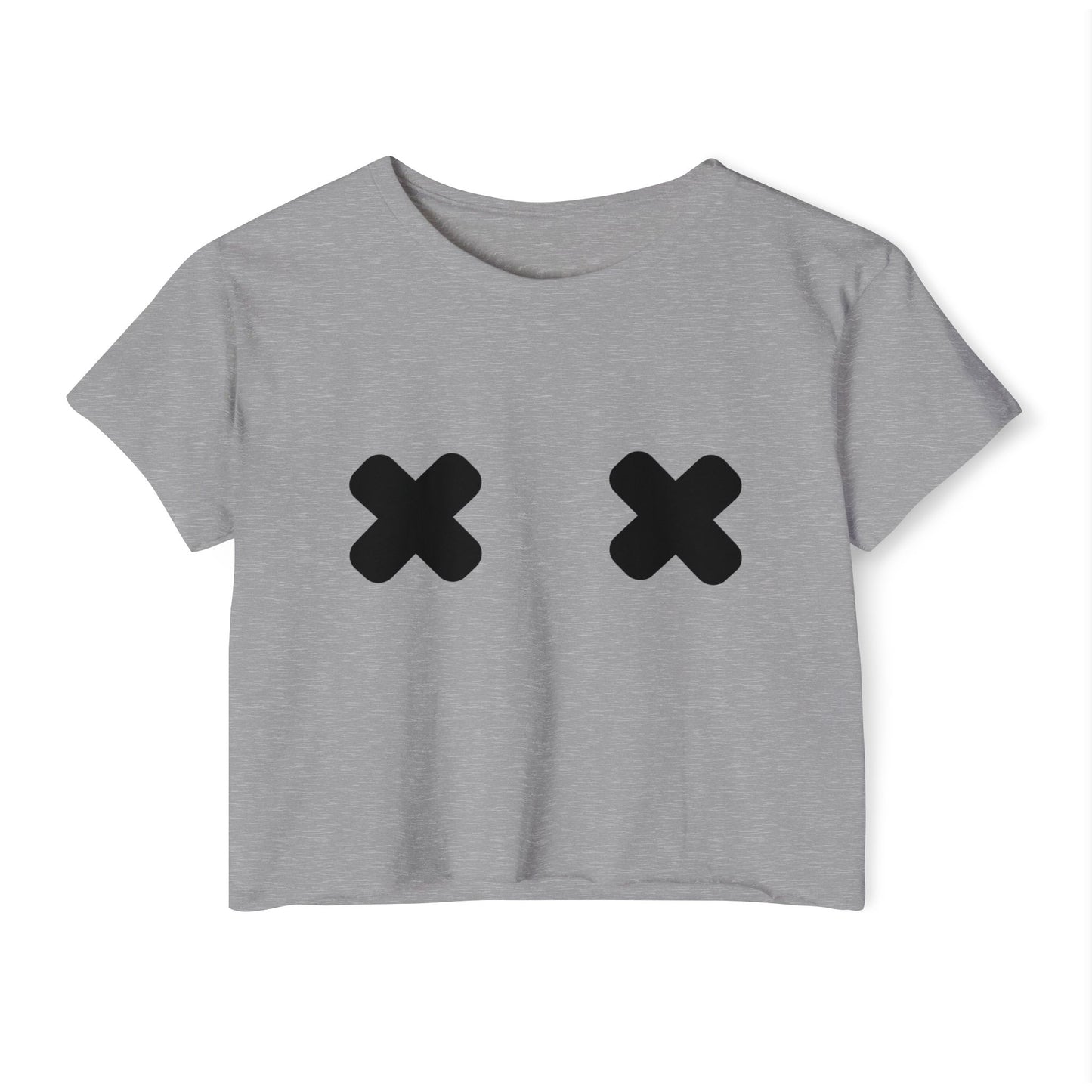 "X" Pasties Flowy Crop Top