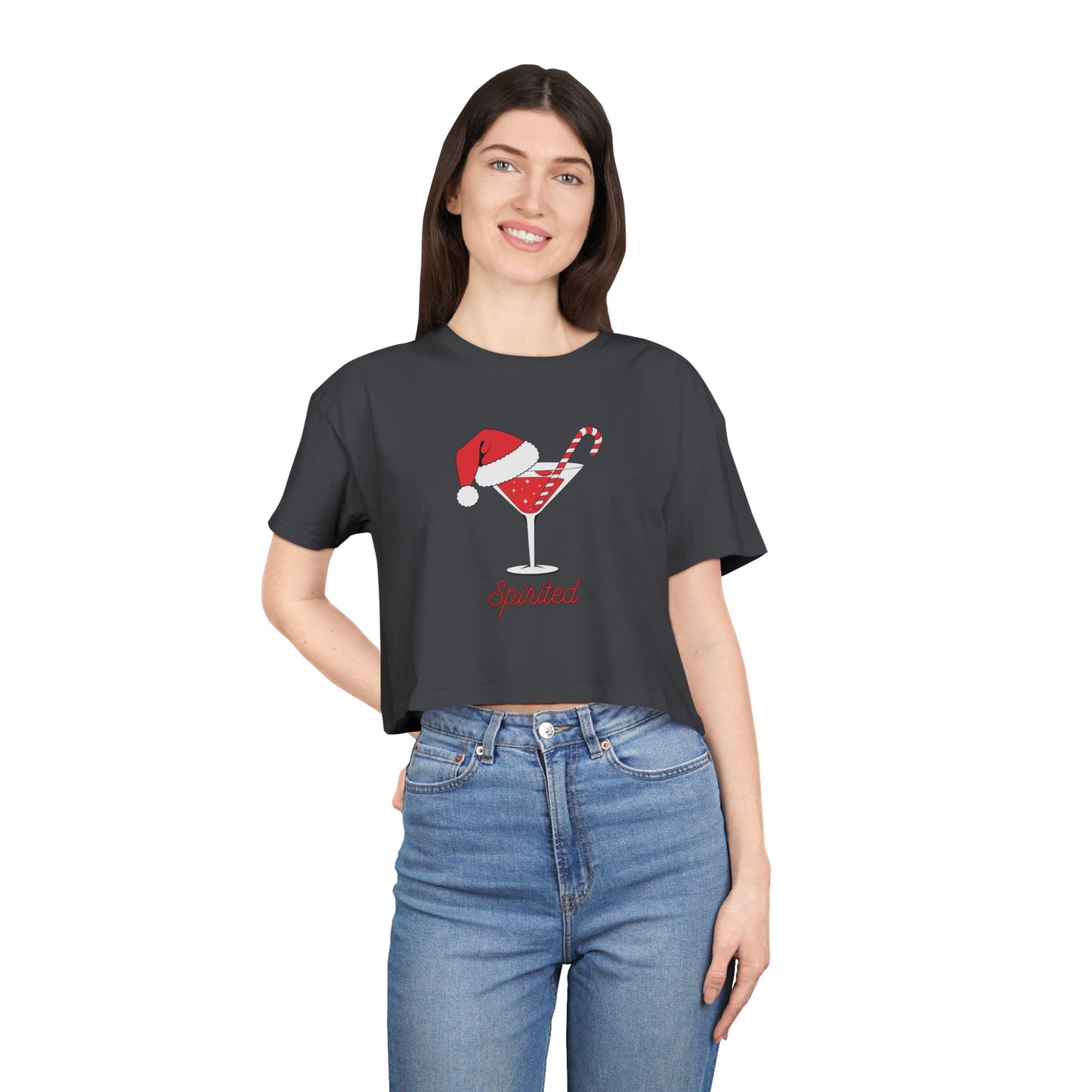 "Spirited" Festive Crop Top