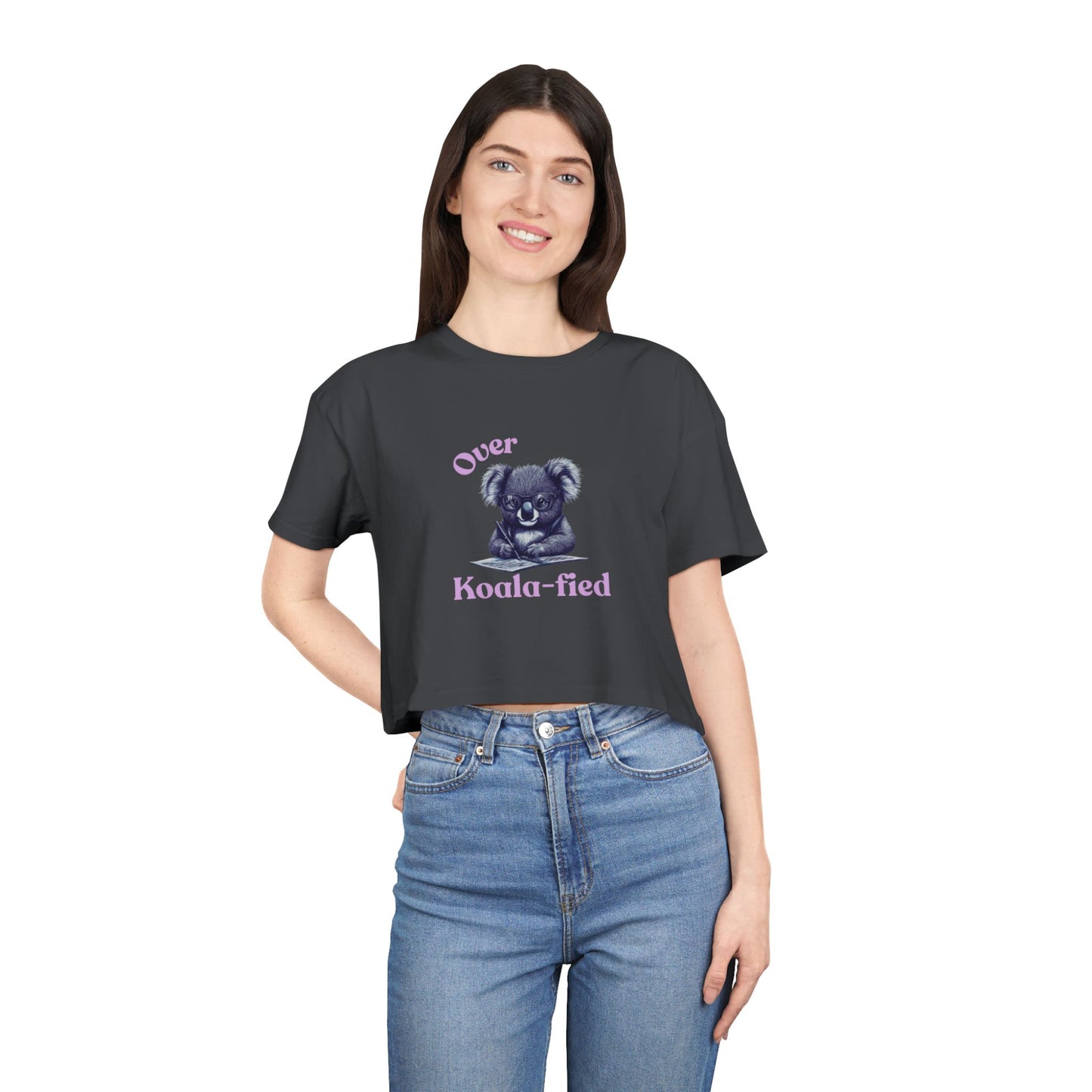 "Over Koala-fied" Premium Crop Top