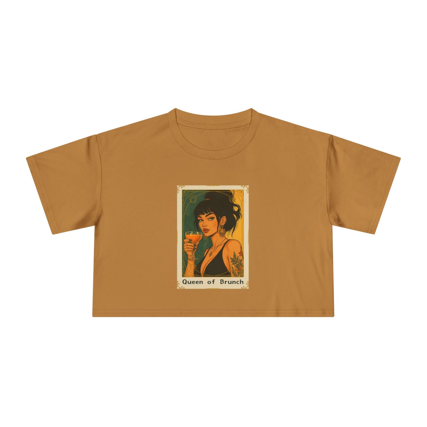 "Queen of Brunch" Premium Crop Top