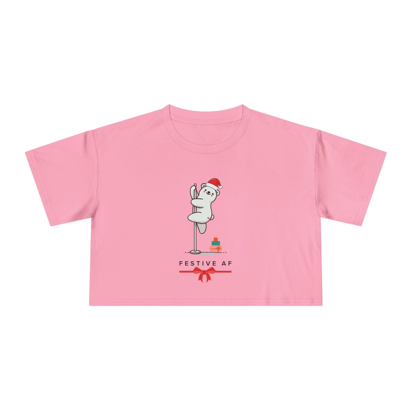 "Festive AF" Festive Crop Top