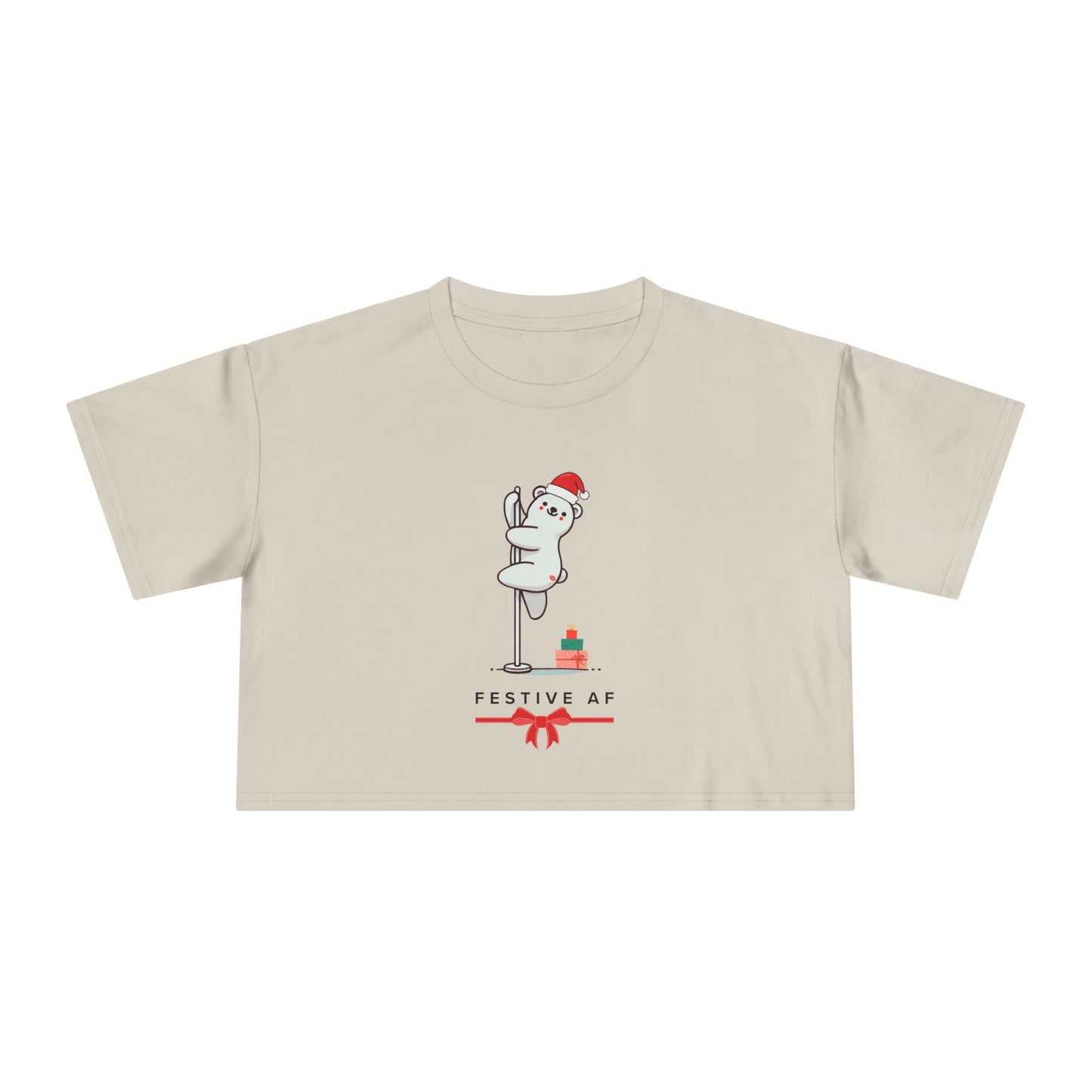 "Festive AF" Festive Crop Top