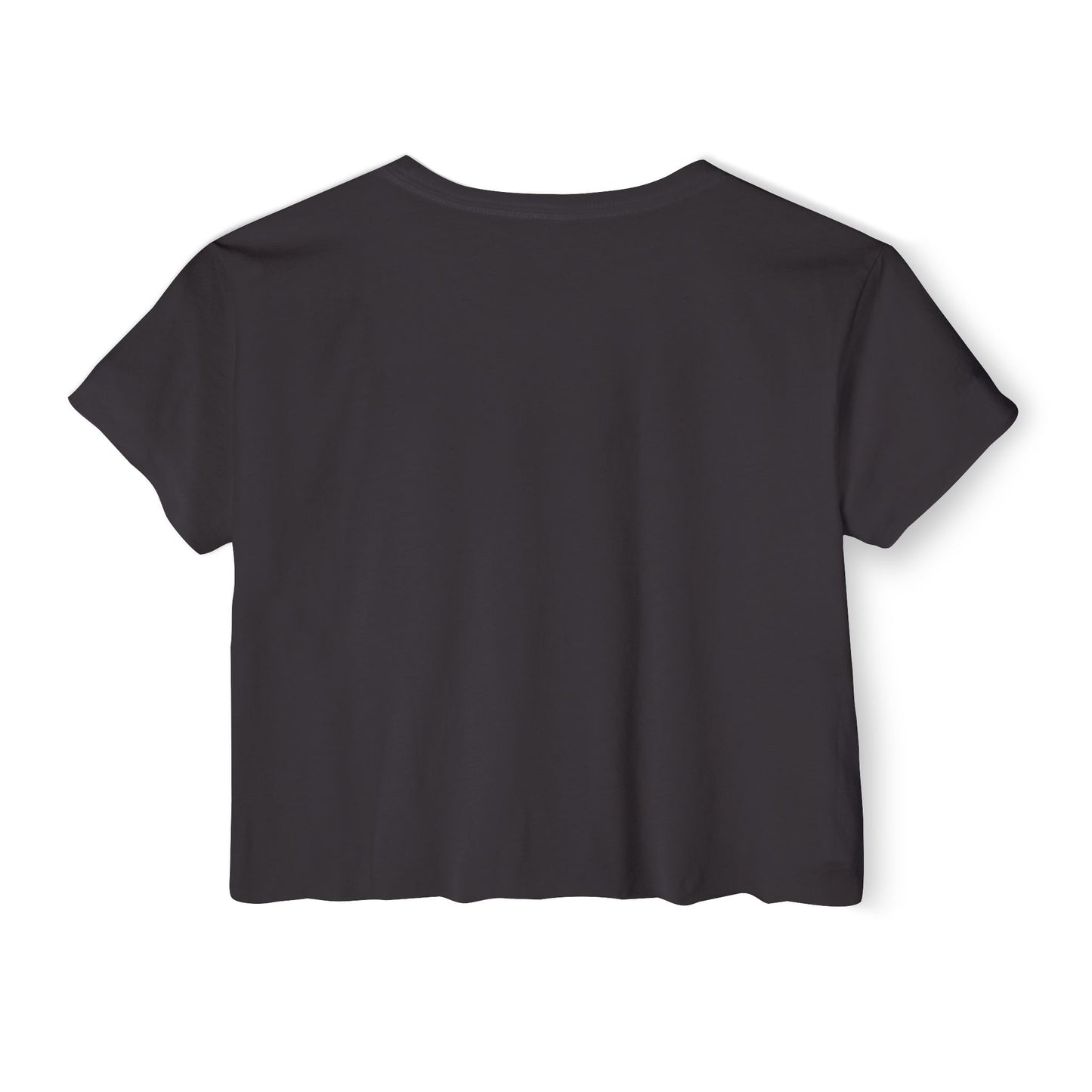 "bite me." Flowy Crop Top