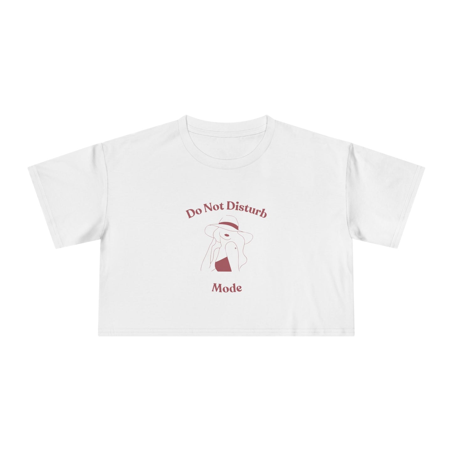 "Do Not Disturb Mode" Premium Crop Top