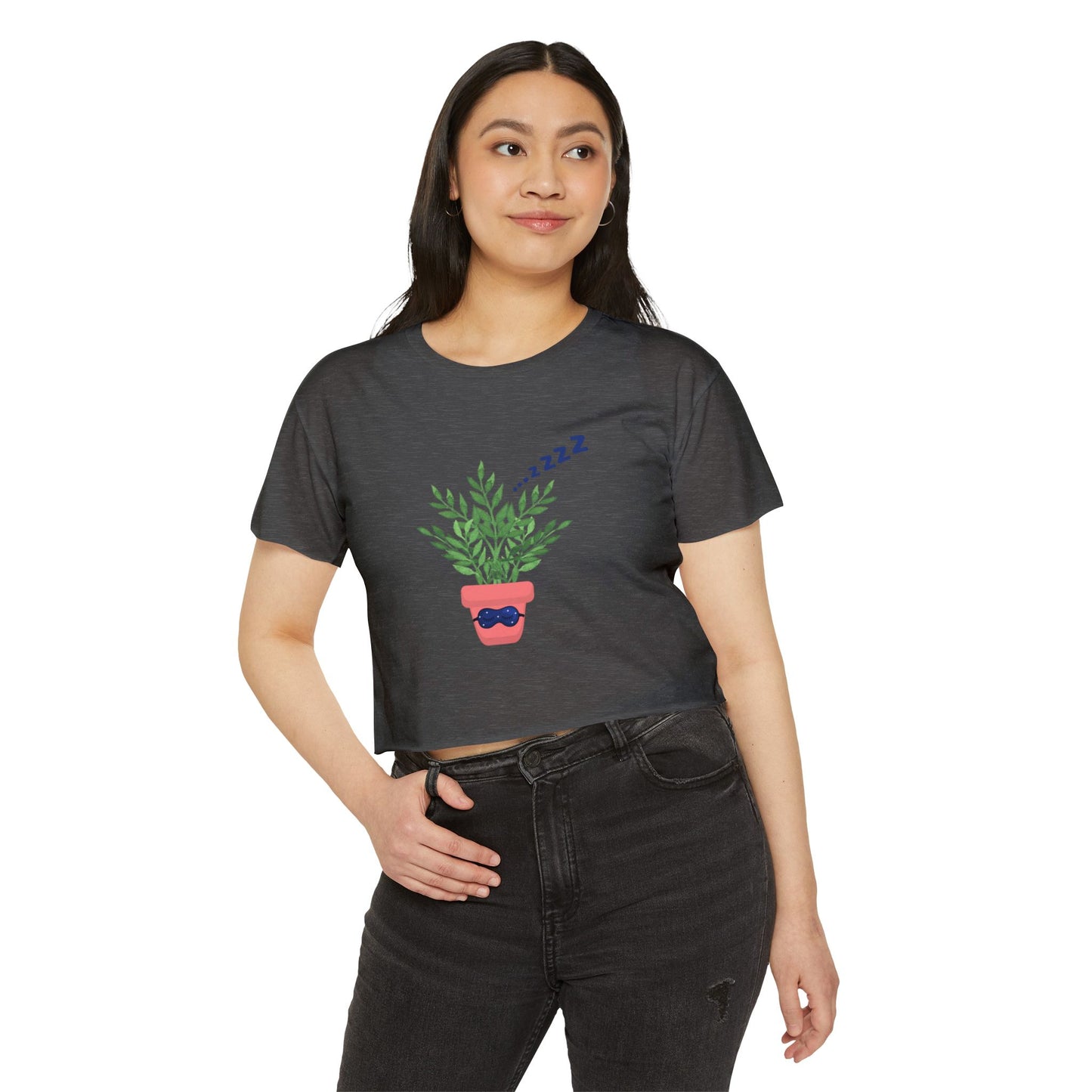 ZZ Nap Queen Flowy Crop Top