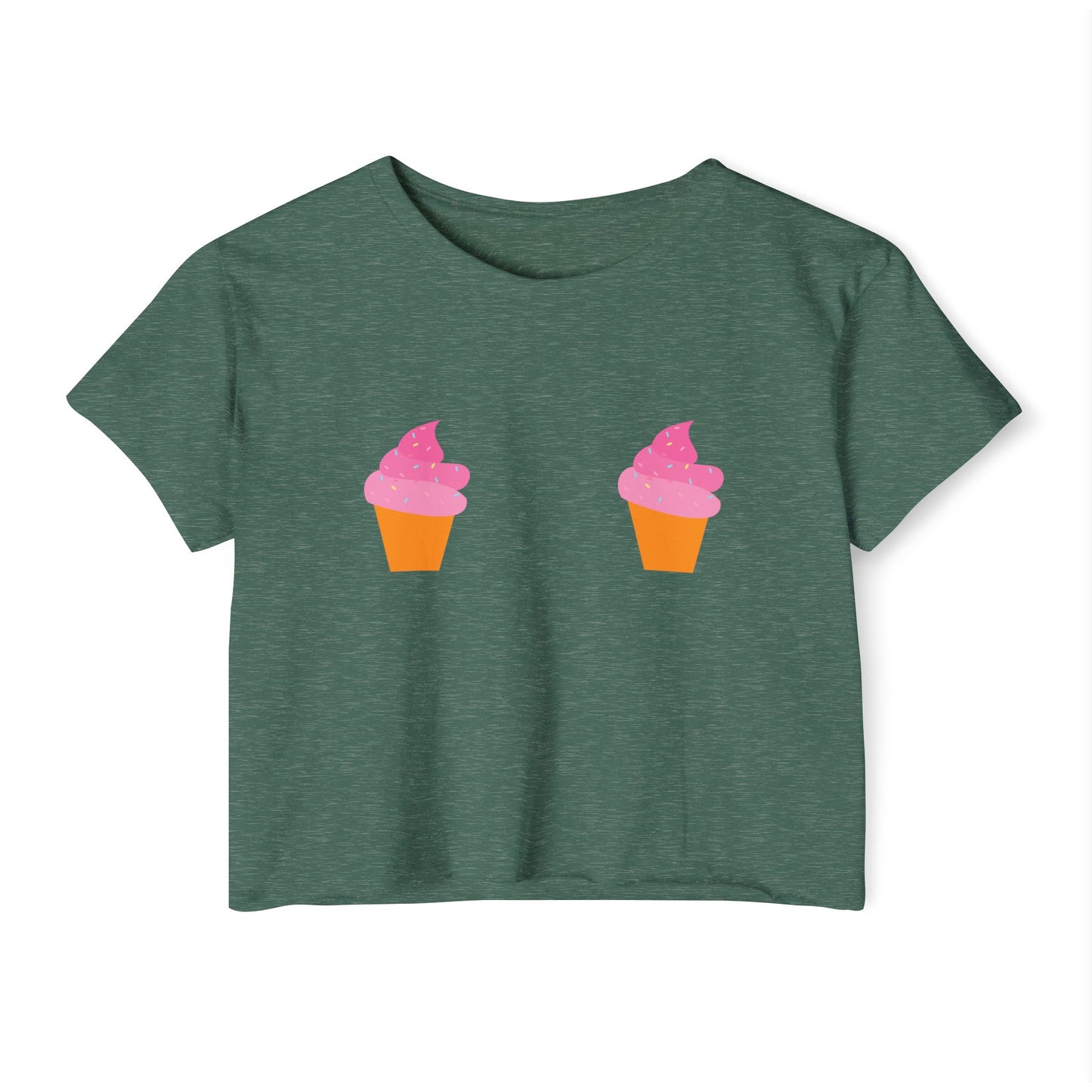 Ice Cream Cone Pasties Flowy Crop Top
