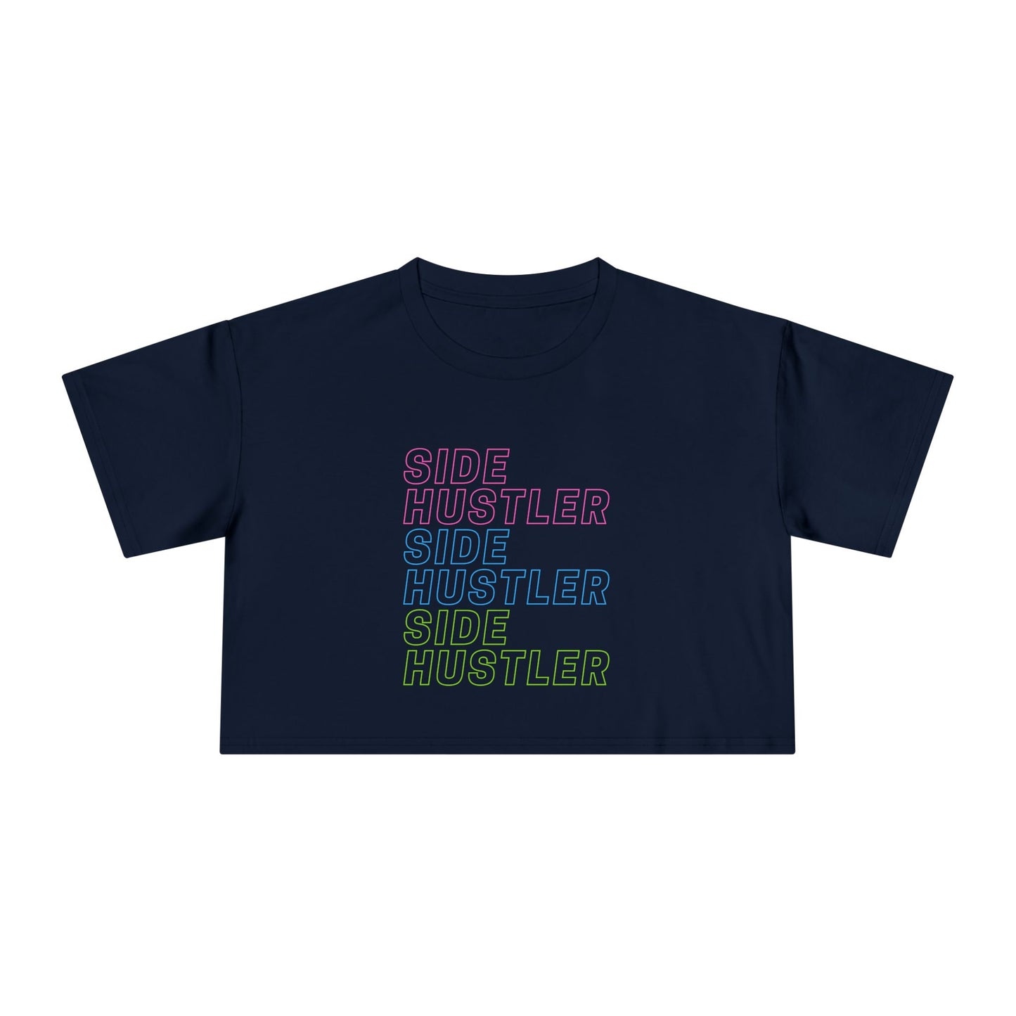 "Side Hustler" Premium Crop Top