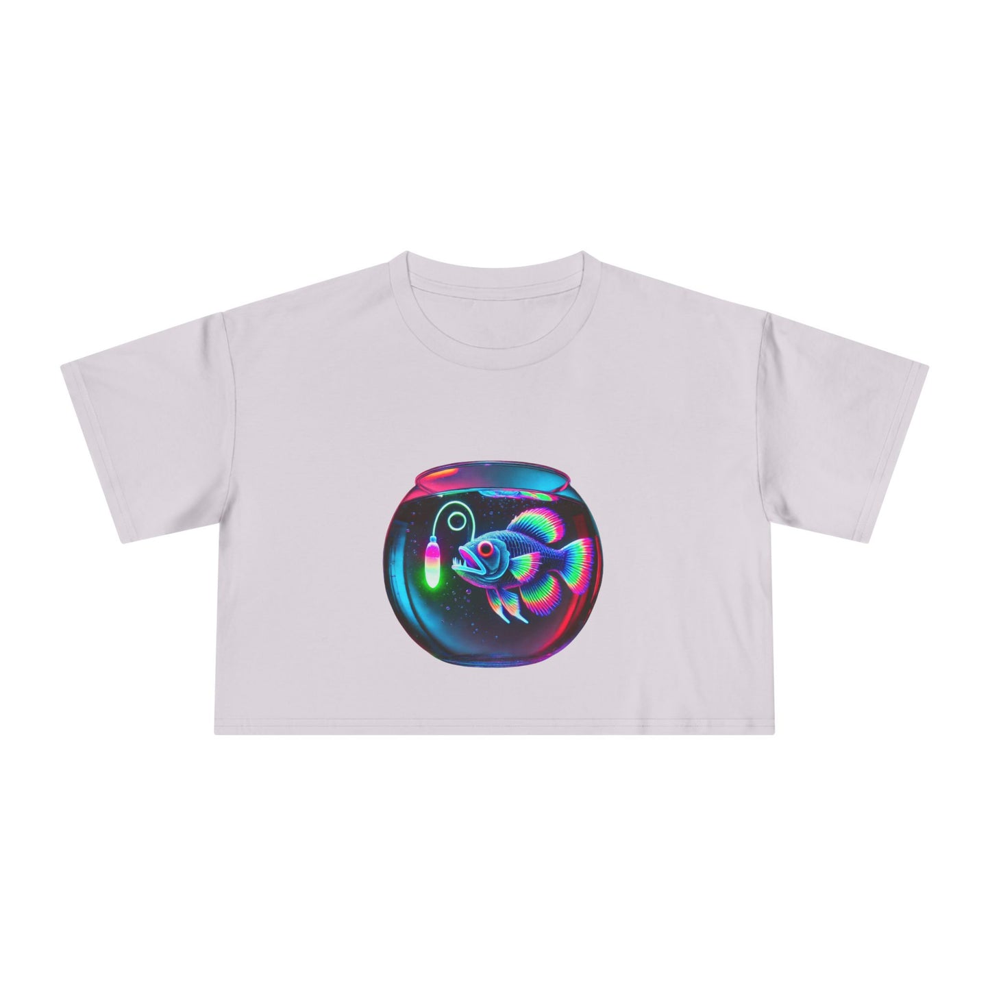 Angler Fish in a Bowl Premium Crop Top