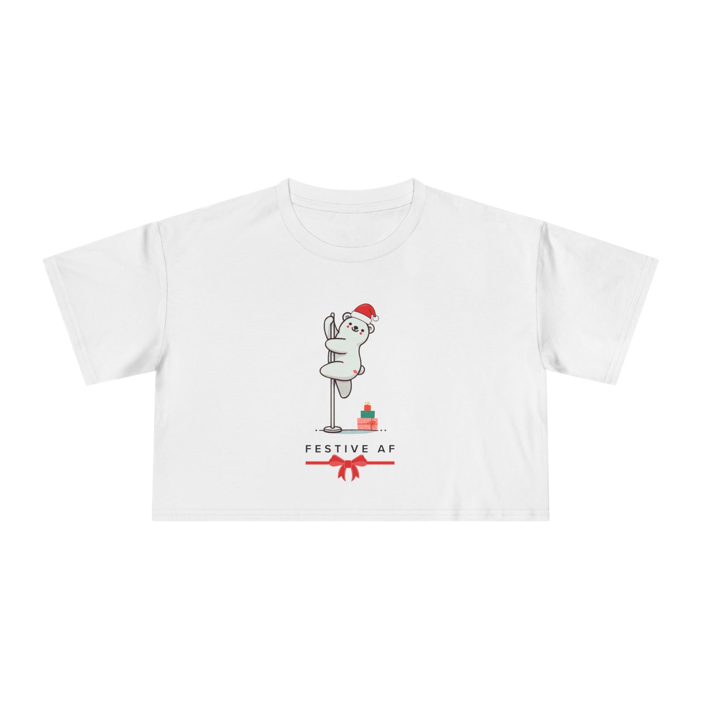 "Festive AF" Festive Crop Top