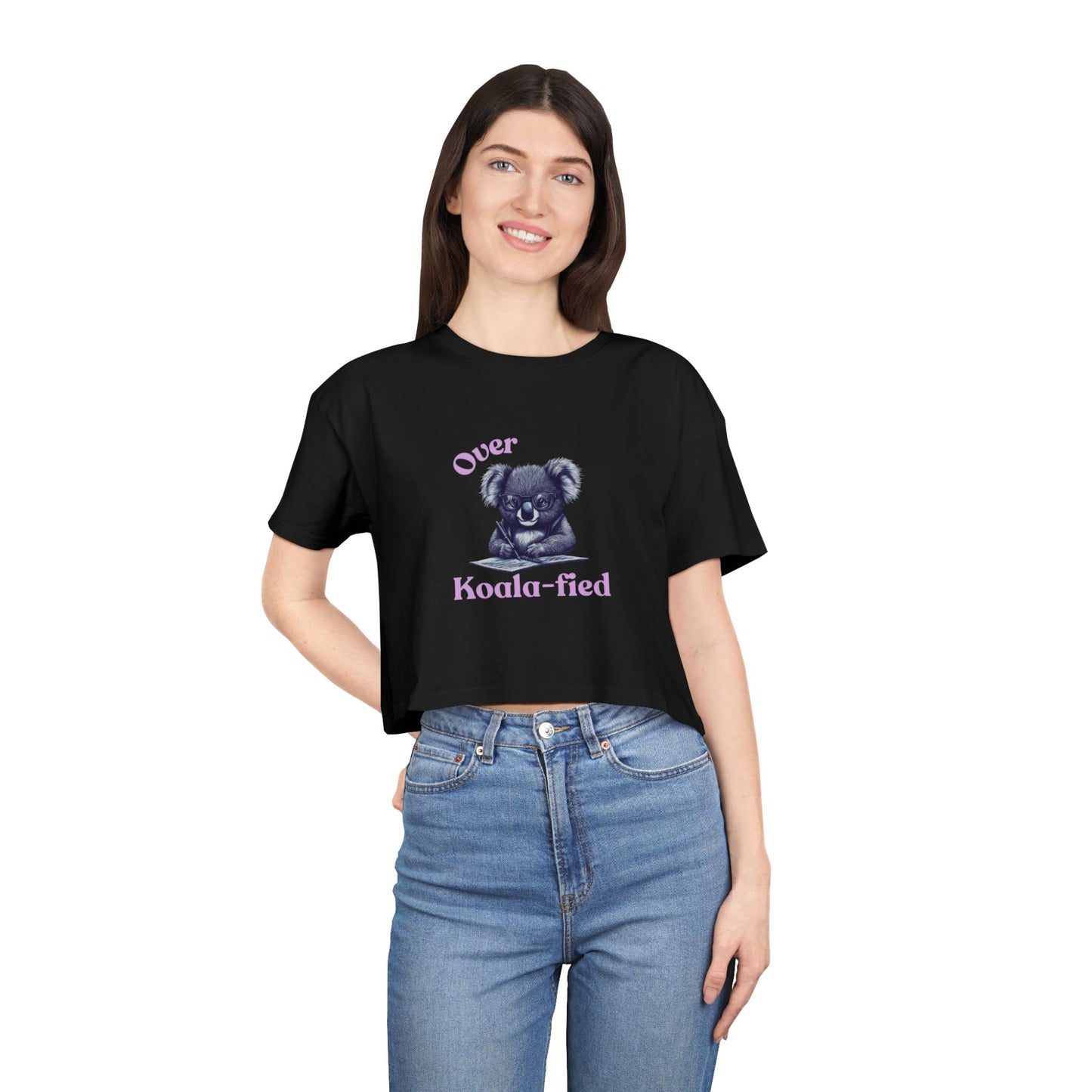 "Over Koala-fied" Premium Crop Top