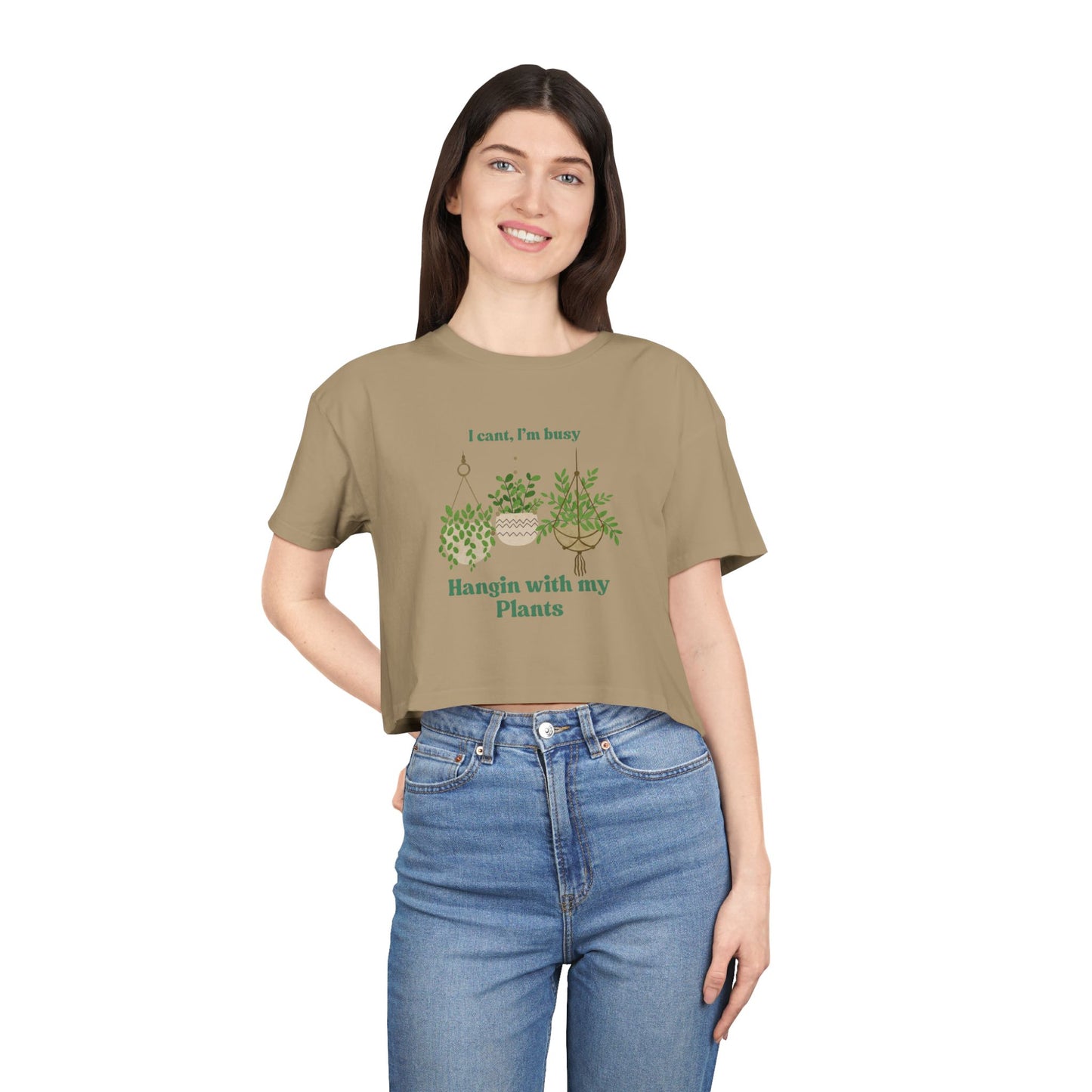 "Hangin with my Plants" Premium Crop Top