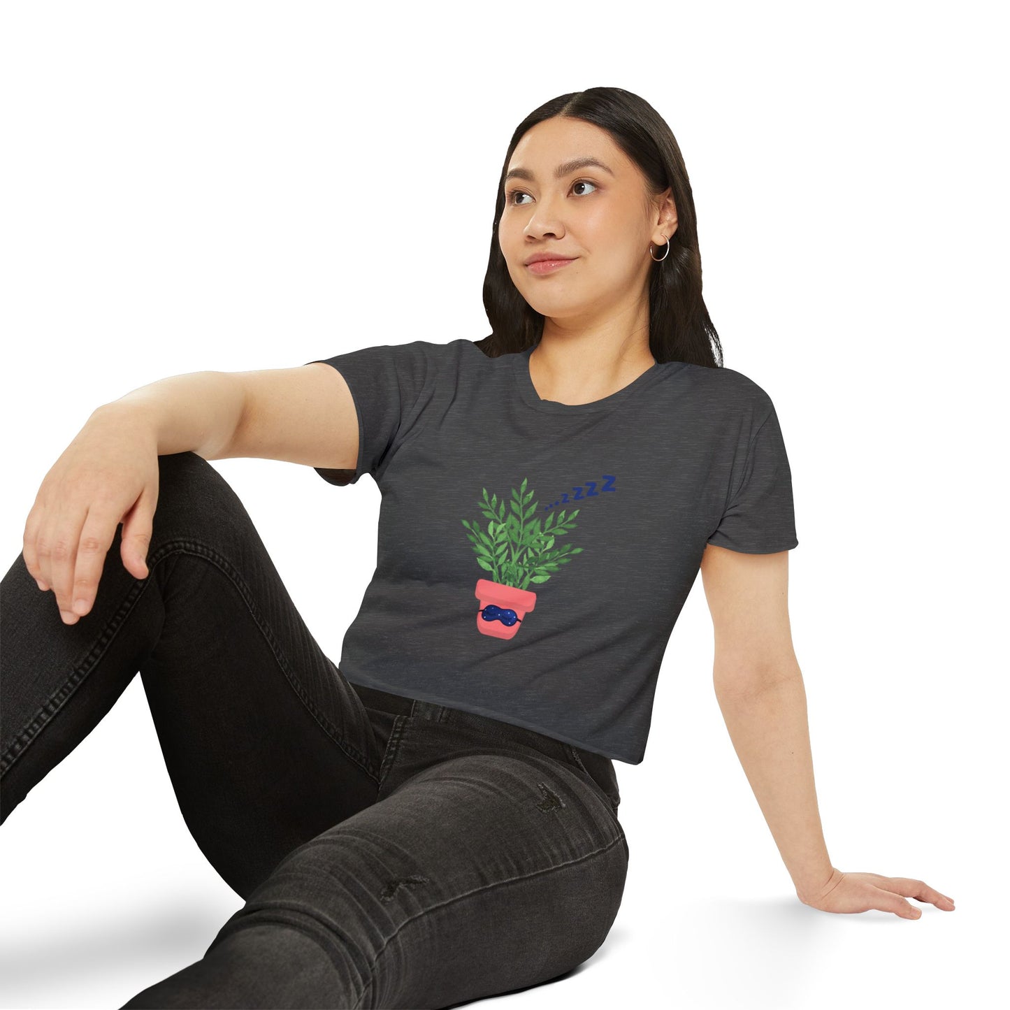 ZZ Nap Queen Flowy Crop Top