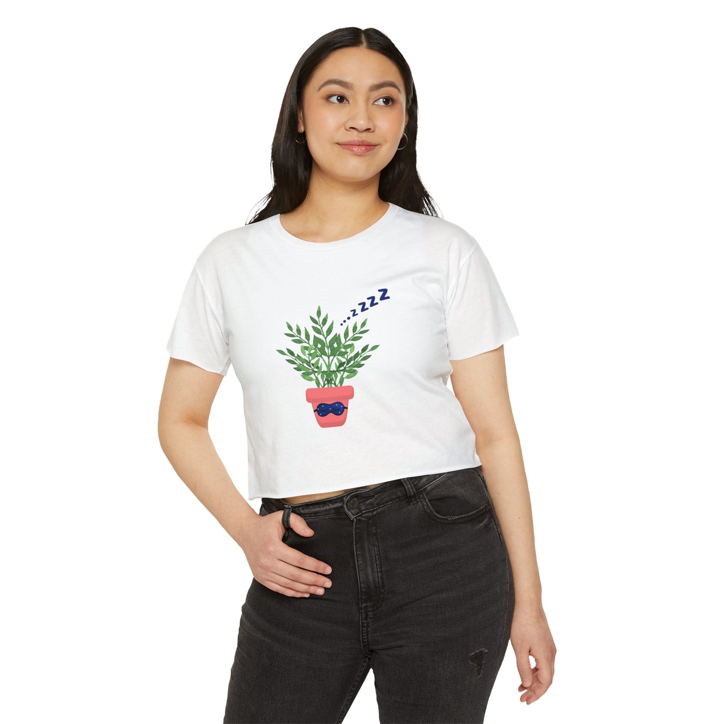 ZZ Nap Queen Flowy Crop Top