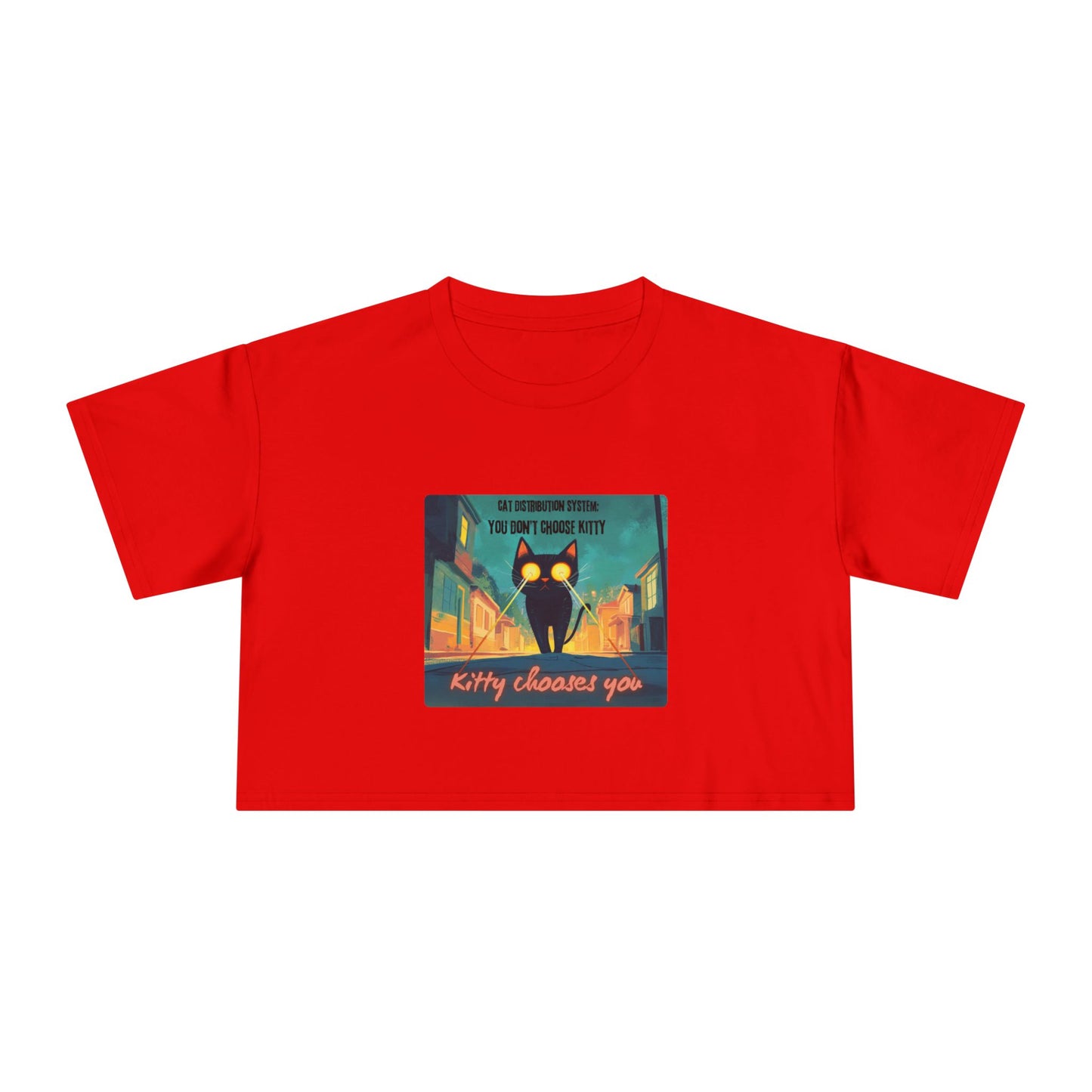 "Cat Distribution System" Premium Crop Top