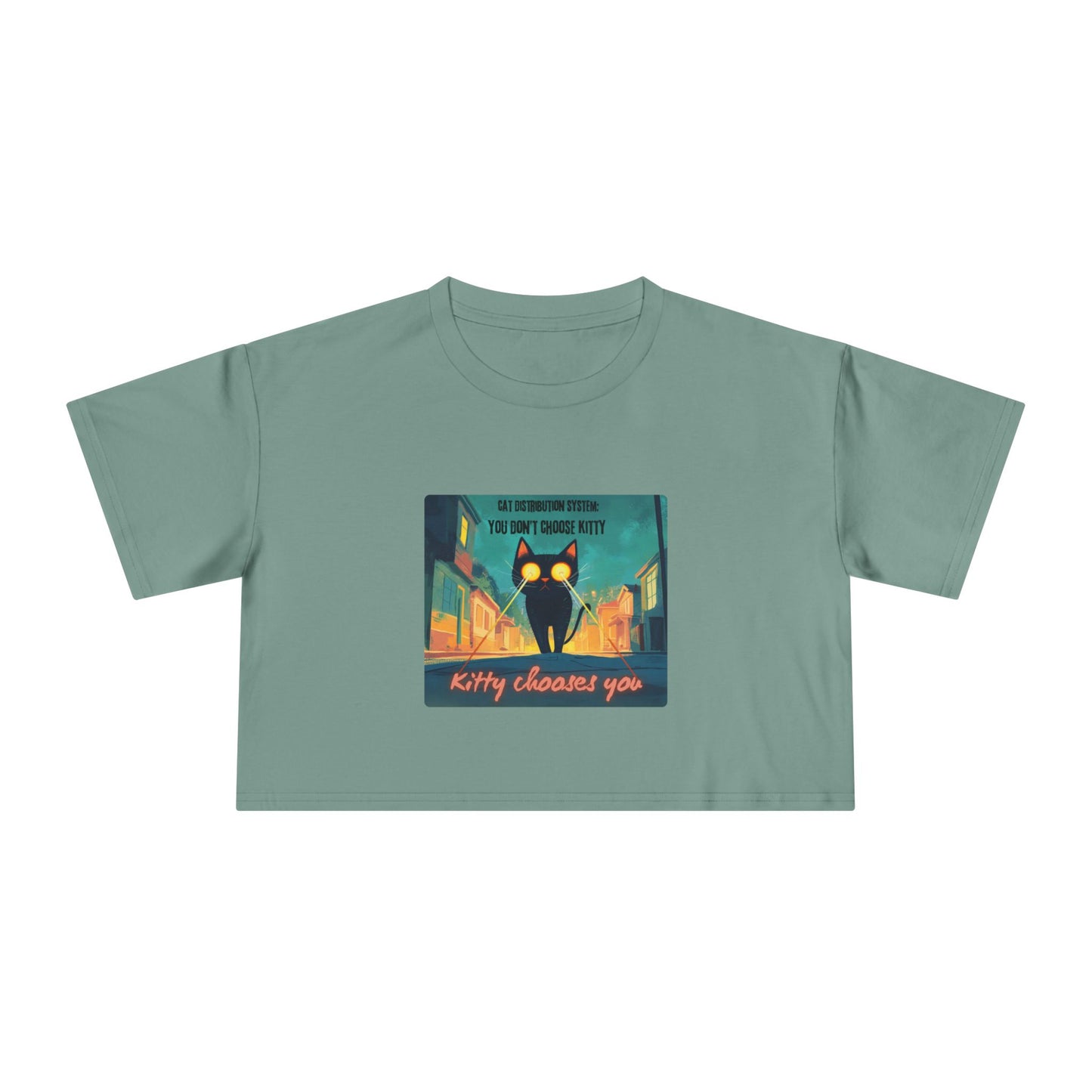 "Cat Distribution System" Premium Crop Top