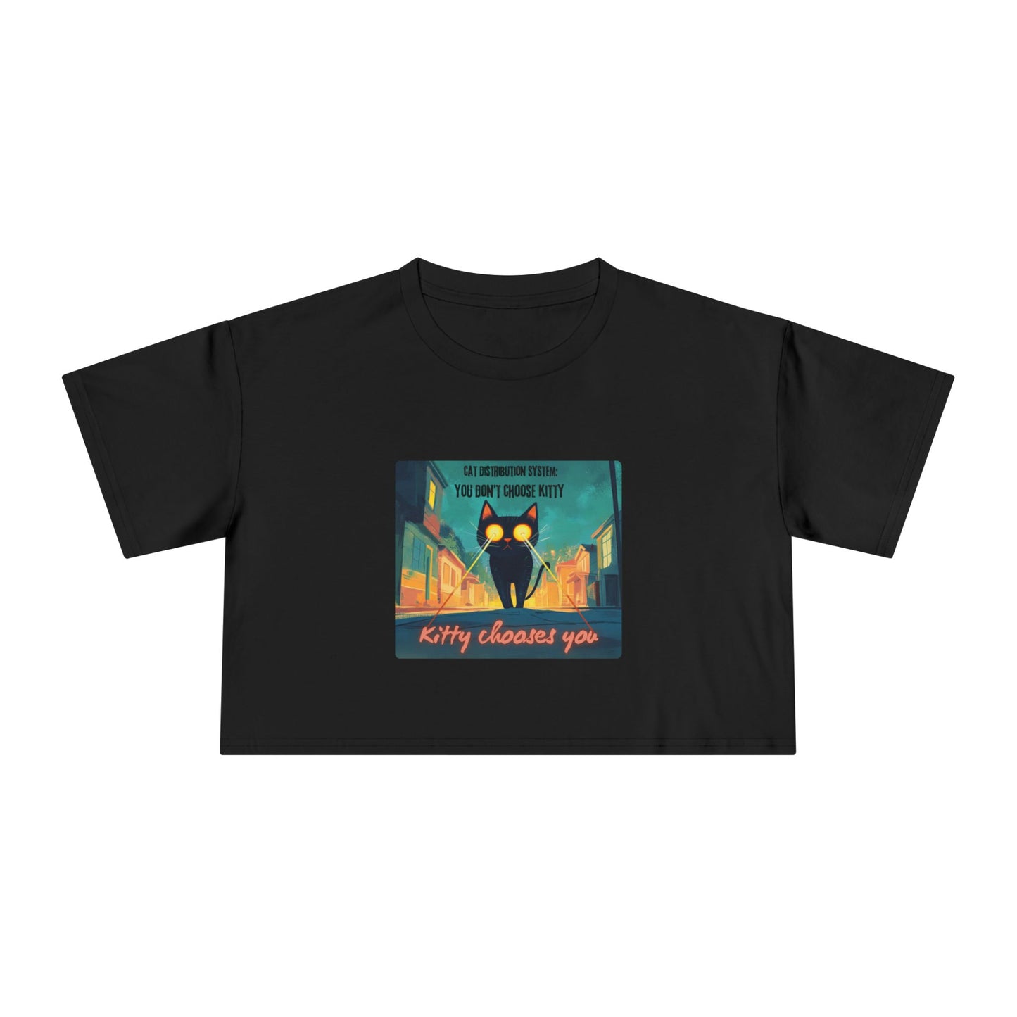 "Cat Distribution System" Premium Crop Top